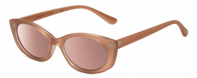 Profile View of Kendall+Kylie KK5140CE KAIA Womens Designer Sunglasses in Blush/Pink Mirror 51mm