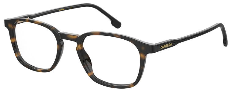 Profile View of Carrera 244 Unisex Pantho Designer Reading Glasses in Tortoise Havana Black 51mm