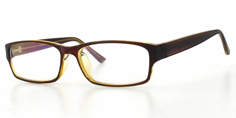 Calabria Soho 1005 Brown Designer Eyeglasses :: Custom Left & Right Lens