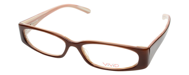 Calabria Viv 737 Mocha Designer Eyeglasses :: Custom Left & Right Lens