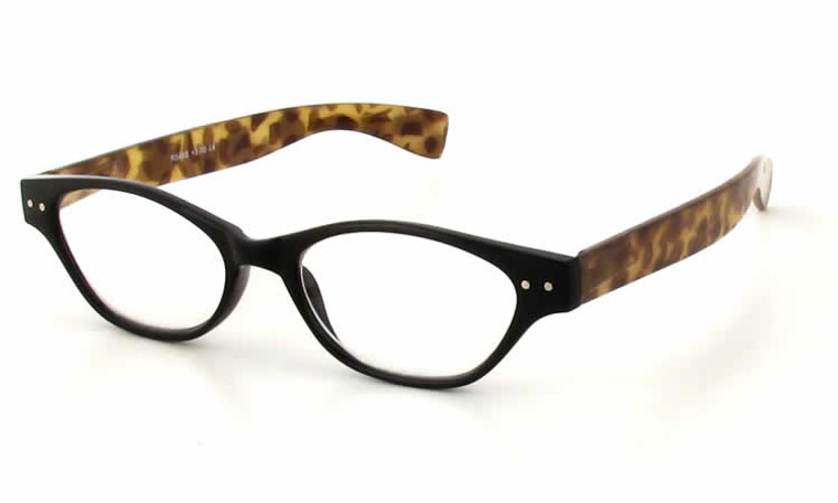 Calabria R544S Designer Eyeglasses in Black-Tortoise :: Custom Left & Right Lens