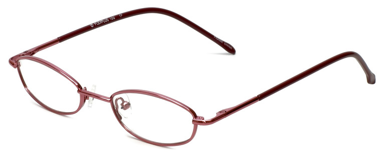 Calabria FlexPlus 100 Burgundy Eyeglasses :: Custom Left & Right Lens