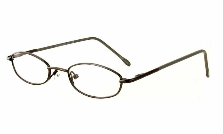 Calabria FlexPlus 100 Gunmetal Eyeglasses :: Custom Left & Right Lens