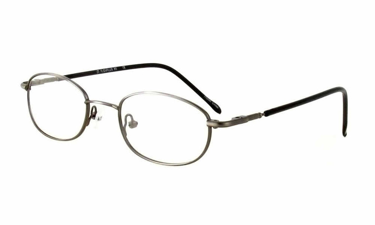 Calabria FlexPlus 85 Ant Pewter Eyeglasses :: Custom Left & Right Lens