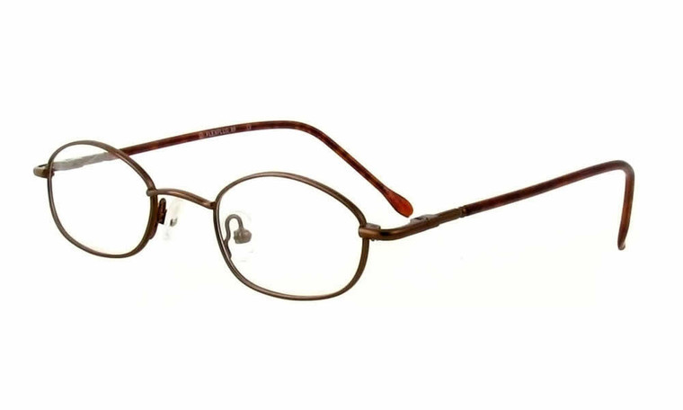 Calabria FlexPlus 88 Brown Eyeglasses :: Custom Left & Right Lens