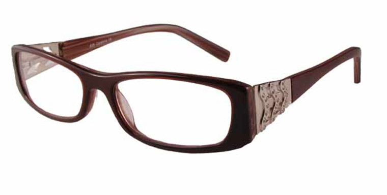 Calabria 825 Dazzles Crystals Eyeglasses in Tortoise :: Custom Left & Right