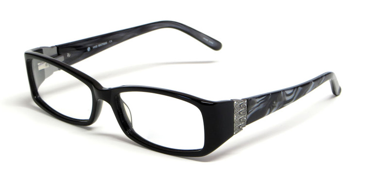 Calabria Viv 4018 Designer Eyeglasses in Black Marble :: Custom Left & Right Lens