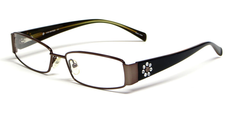 Calabria Viv 5010 Designer Eyeglasses in Bronze :: Custom Left & Right Lens