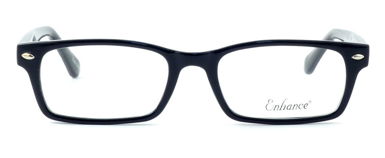 Enhance Optical Designer Eyeglasses 3928 in Black-Crystal :: Custom Left & Right Lens