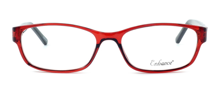 Enhance Optical Designer Eyeglasses 3959 in Burgundy-Black :: Custom Left & Right Lens