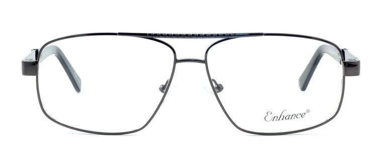 Enhance Optical Designer Eyeglasses 3920 in Dark-Gunmetal :: Custom Left & Right Lens