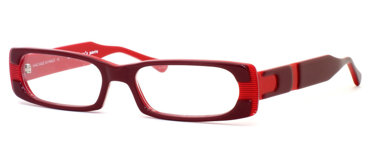 Harry Lary's French Optical Eyewear Afrody Eyeglasses in Brown & Red (684) :: Custom Left & Right Lens