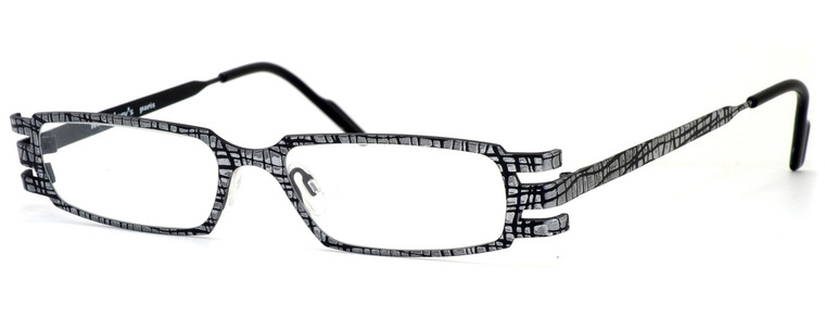 Harry Lary's French Optical Eyewear Vendetty in Silver Black (499) :: Custom Left & Right Lens