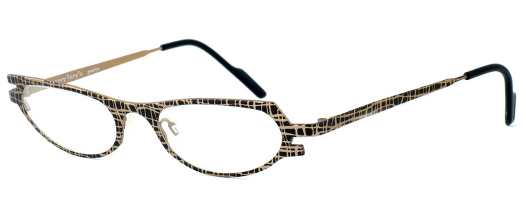 Harry Lary's French Optical Eyewear Spanky in Gold & Black (506) :: Custom Left & Right Lens