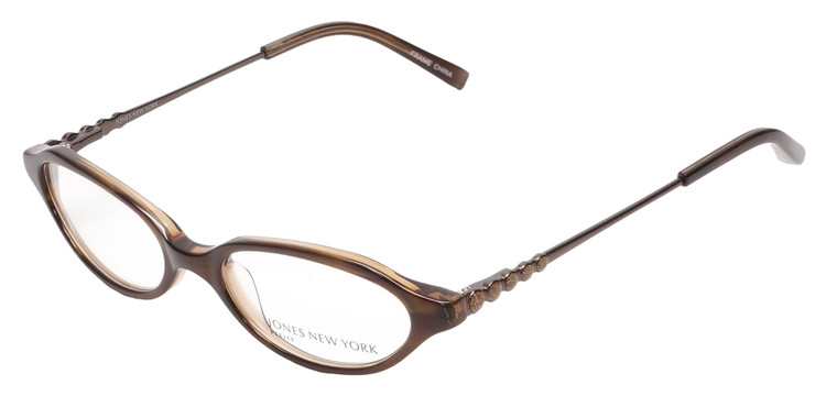 Jones New York Designer Eyeglasses J216 Brown :: Custom Left & Right Lens