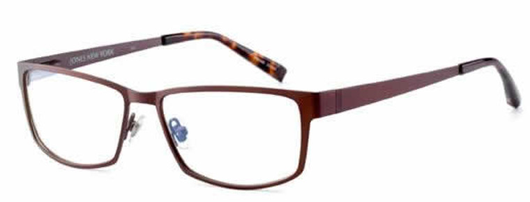 Jones New York Designer Eyeglasses J327 Dark Matte-Brown :: Custom Left & Right Lens