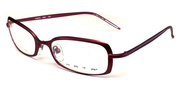 Kata Designer Eyeglasses 239 Punto in Red :: Custom Left & Right Lens