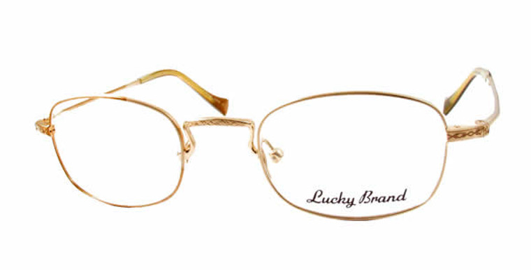 Lucky Brand Eyeglasses Brand Miles in Gold :: Custom Left & Right Lens