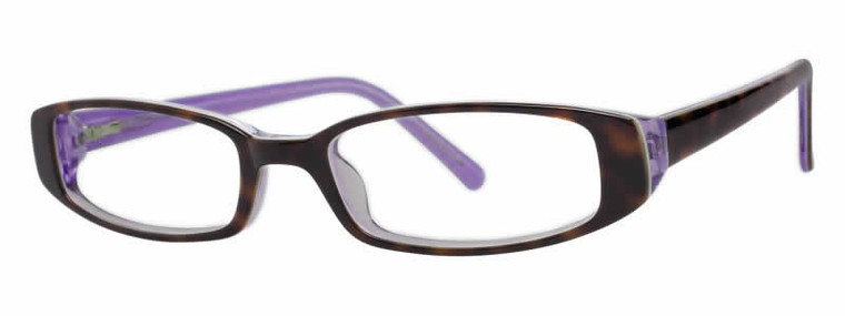 Calabria Splash 53 Tortoise Purple Designer Eyeglasses :: Rx Single Vision