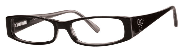 Calabria Viv 664 Black Designer Eyeglasses :: Rx Single Vision