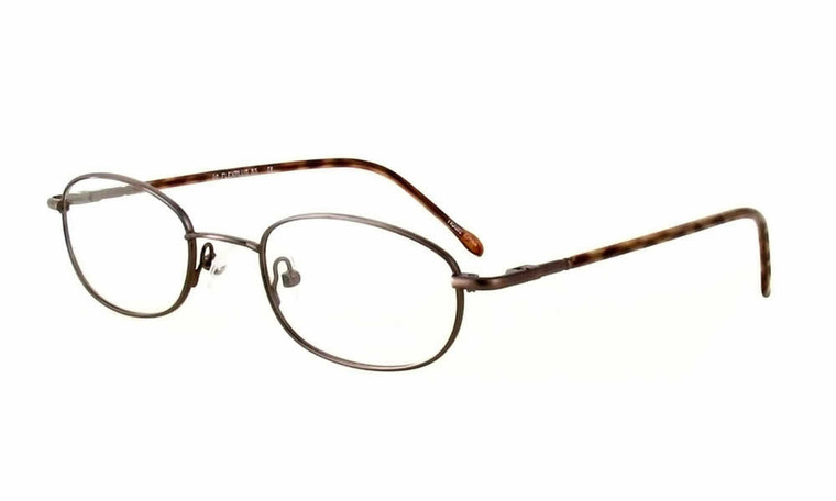 Calabria FlexPlus 85 Ant Brown Eyeglasses :: Rx Single Vision