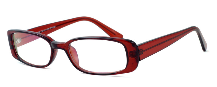 Moda Vision 8004 Designer Eyeglasses in Wine :: Rx Single Vision