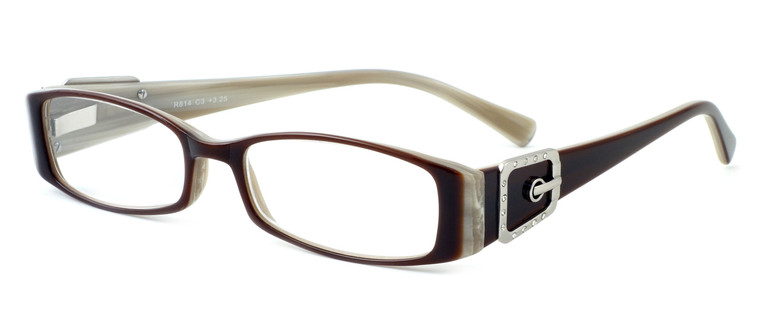 Calabria Designer Eyeglasses 814 Nutmeg :: Rx Single Vision