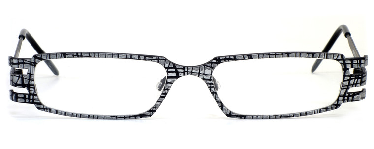 Harry Lary's French Optical Eyewear Vendetty in Silver Black (499) :: Rx Single Vision