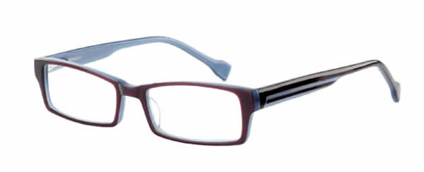 Ink Eyeglasses Hue in Purple Denim :: Rx Single Vision