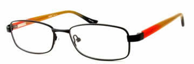 Seventeen 5382 in Black-Rust Designer Eyeglasses :: Rx Single Vision