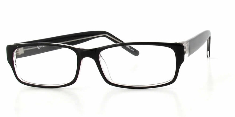 Calabria Soho 85 Black Crystal Designer Eyeglasses :: Rx Progressive