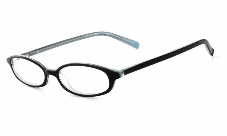 Calabria Viv 750 Black Blue Designer Eyeglasses :: Rx Progressive