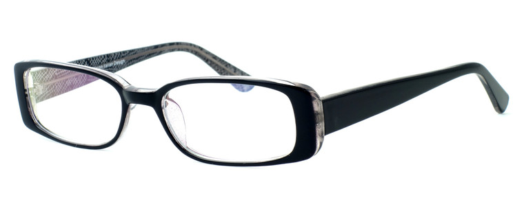 Moda Vision 8004 Designer Eyeglasses in Black :: Rx Progressive