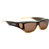 Jonathan Paul® Fitovers Eyewear Large Traveler in Brown Tan Ombre & Amber TL004A