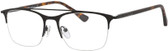 Ernest Hemingway Custom Lenses Eyeglasses H4813 Semi-Rimless Black&Tortoise 52mm