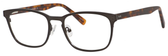 Ernest Hemingway H4820 Unisex Oval Frame Eyeglasses in Satin Gunmetal 52 mm Bi-Focal