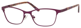 Ernest Hemingway H4822 Womens Rectangular Frame Eyeglasses in Purple 52 mm Custom Lens