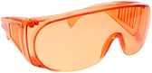 Calabria 1003 Anti Splash Safety Glasses Fitover with UV PROTECTION IN ORANGE