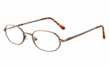 Calabria MetaFlex NN Shiny Brown Eyeglasses :: Rx Progressive - Low ...