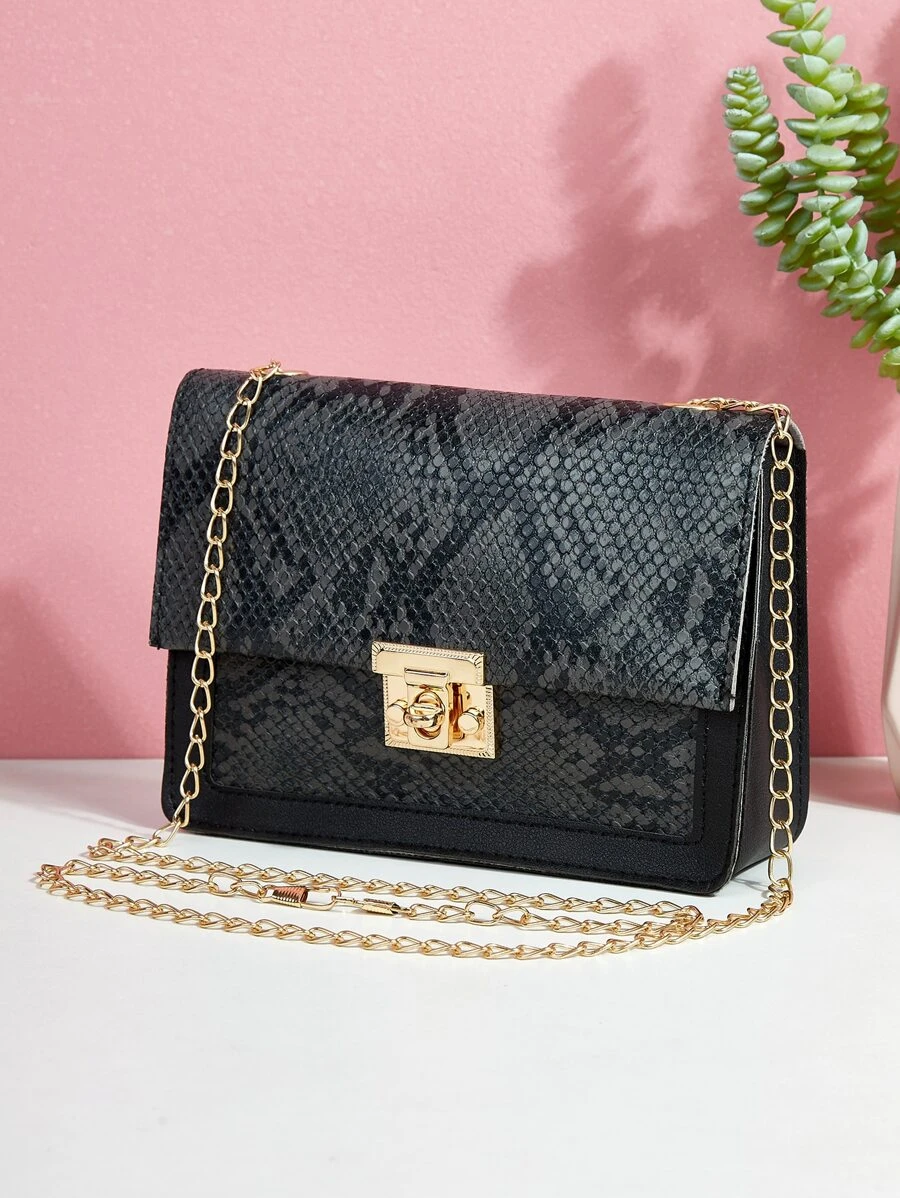 snakeskin bag