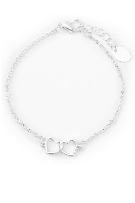 Double Heart Bracelet