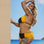 RIVA Black & Yellow Colorblock Swimsuit Set