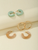 3pc Hoop Earrings Set