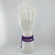 Adjustable amethyst bead bracelet on display hand featuring polished purple gemstone beads and sliding cord closure on a clean white background.