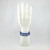 Sodalite 8mm bead bracelet on display hand showing deep blue polished stones with natural white marbling.