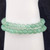 Green aventurine 6mm bead bracelet detail showing polished stones