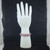 Unicorn Stone stretch bracelet featuring lilac and pink pegmatite beads on a white display hand.