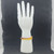 Amber stretch bracelet featuring polished 8mm honey and cognac-colored resin beads on a white display hand.