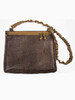 NORB (No Ordinary Range Bag) Espresso Croc Leather Exterior Back