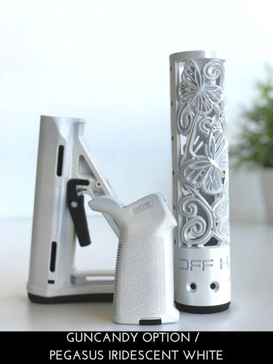 9" Butterfly AR15 rifle rail in GunCandy Alpine